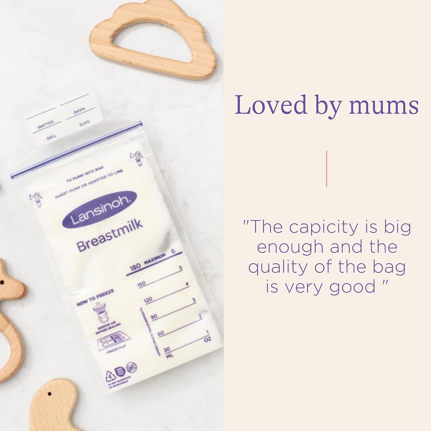 Lansinoh Breast Milk Storage Bags (25 Pack)