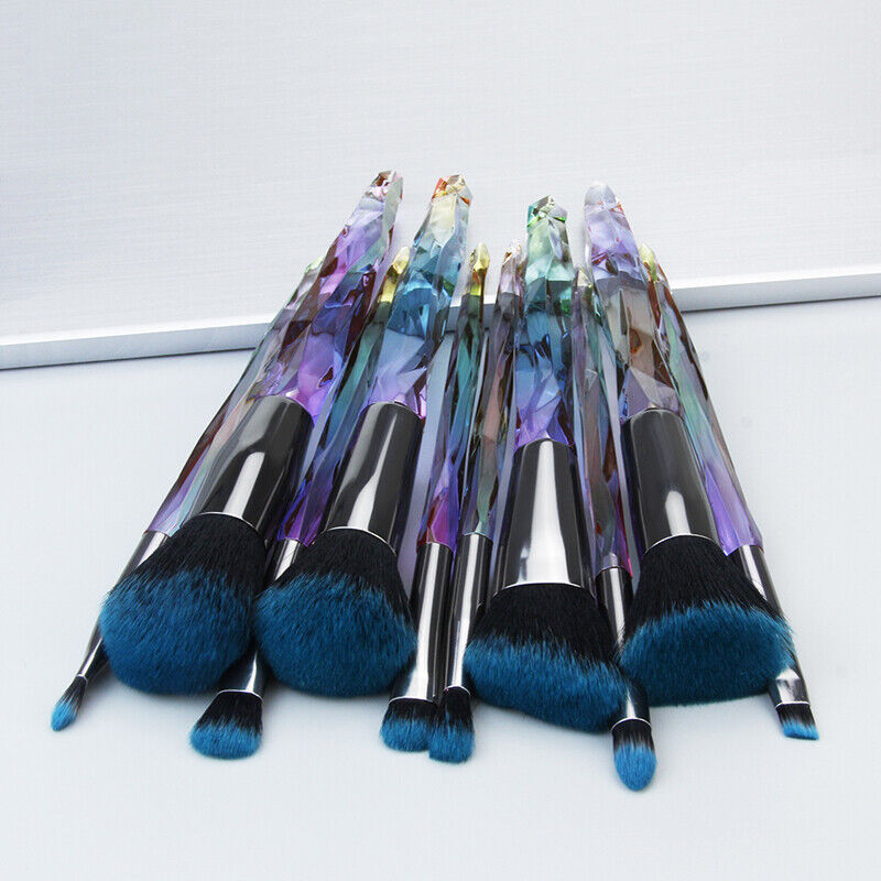 Make Up Brushes Crystal Glitter Powder Foundation Face Lip Pencil Brush UK STOCK