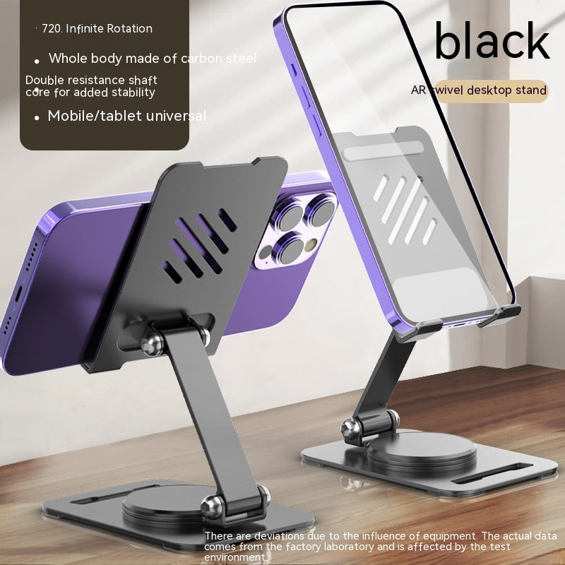 360 Degrees Rotate Metal Desk Mobile Phone Holder Stand For Phone Pad Adjustable Desktop Tablet Holder  Table Cell Phone Stand