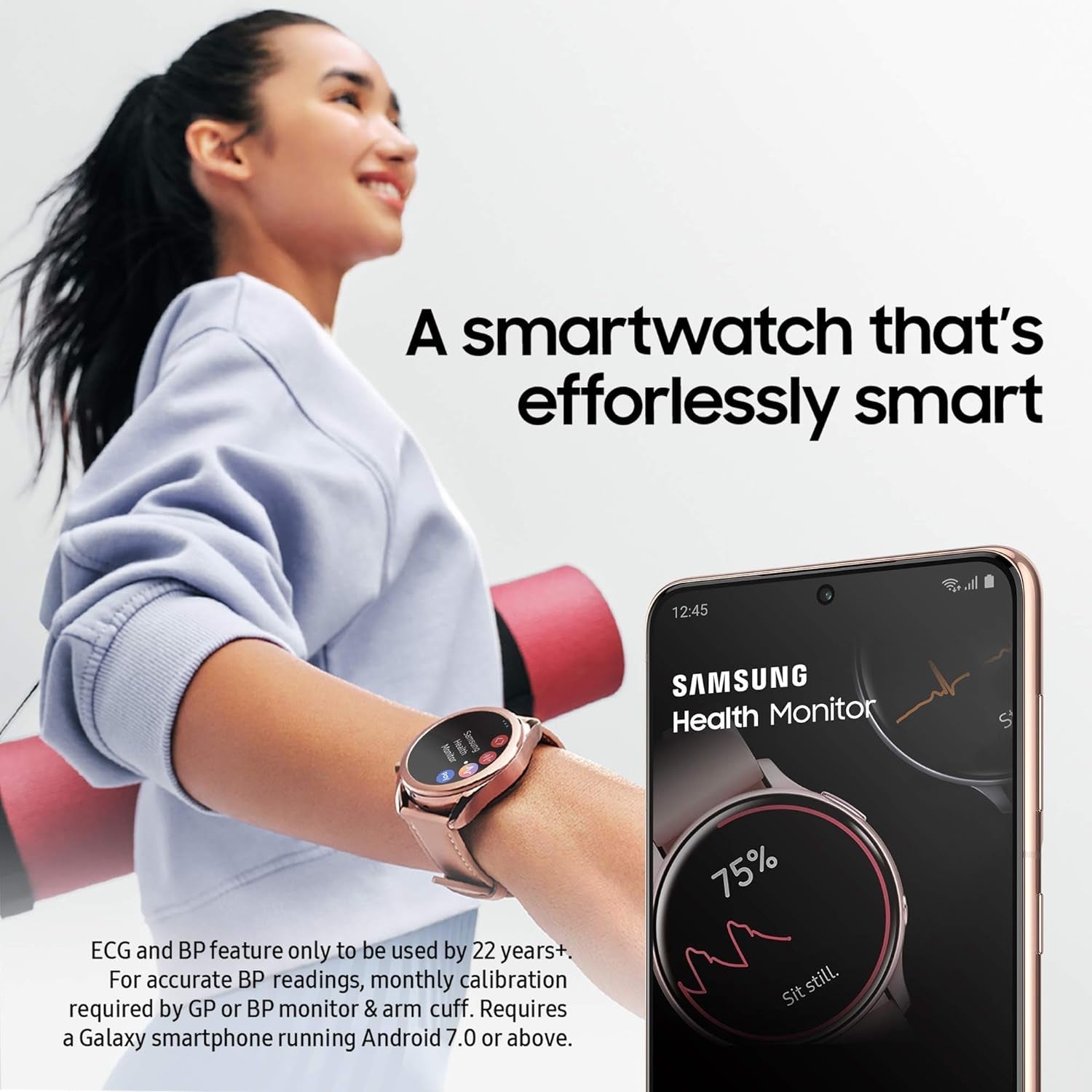 Samsung Galaxy Watch Active2 4G LTE Stainless Steel 40 mm - Rose Gold (UK Version)