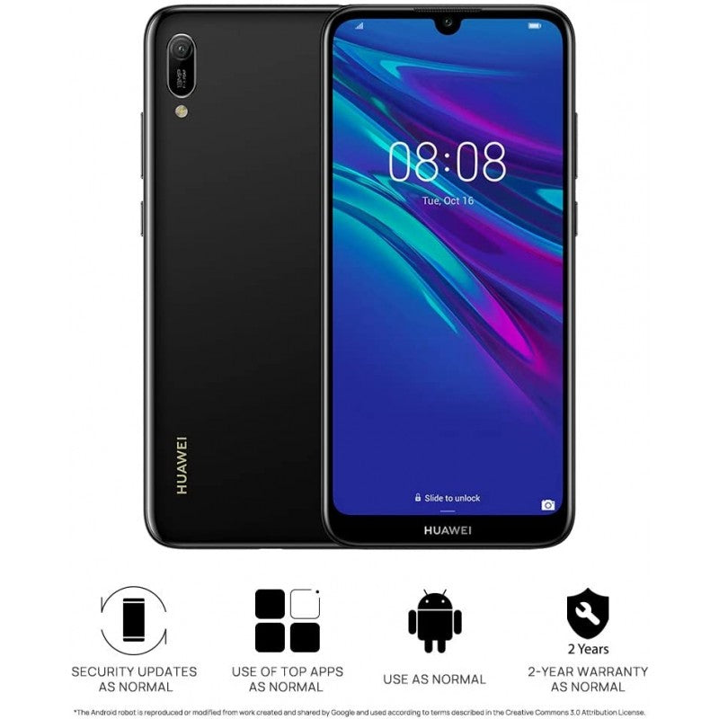 HUAWEI Y6 (2019) - Smartphone 32GB, 2GB RAM, Dual Sim, Midnight Black
