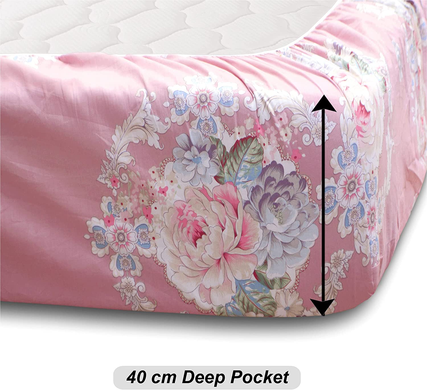 Double Bed Sheet Set 4pc Pictorial Collection,