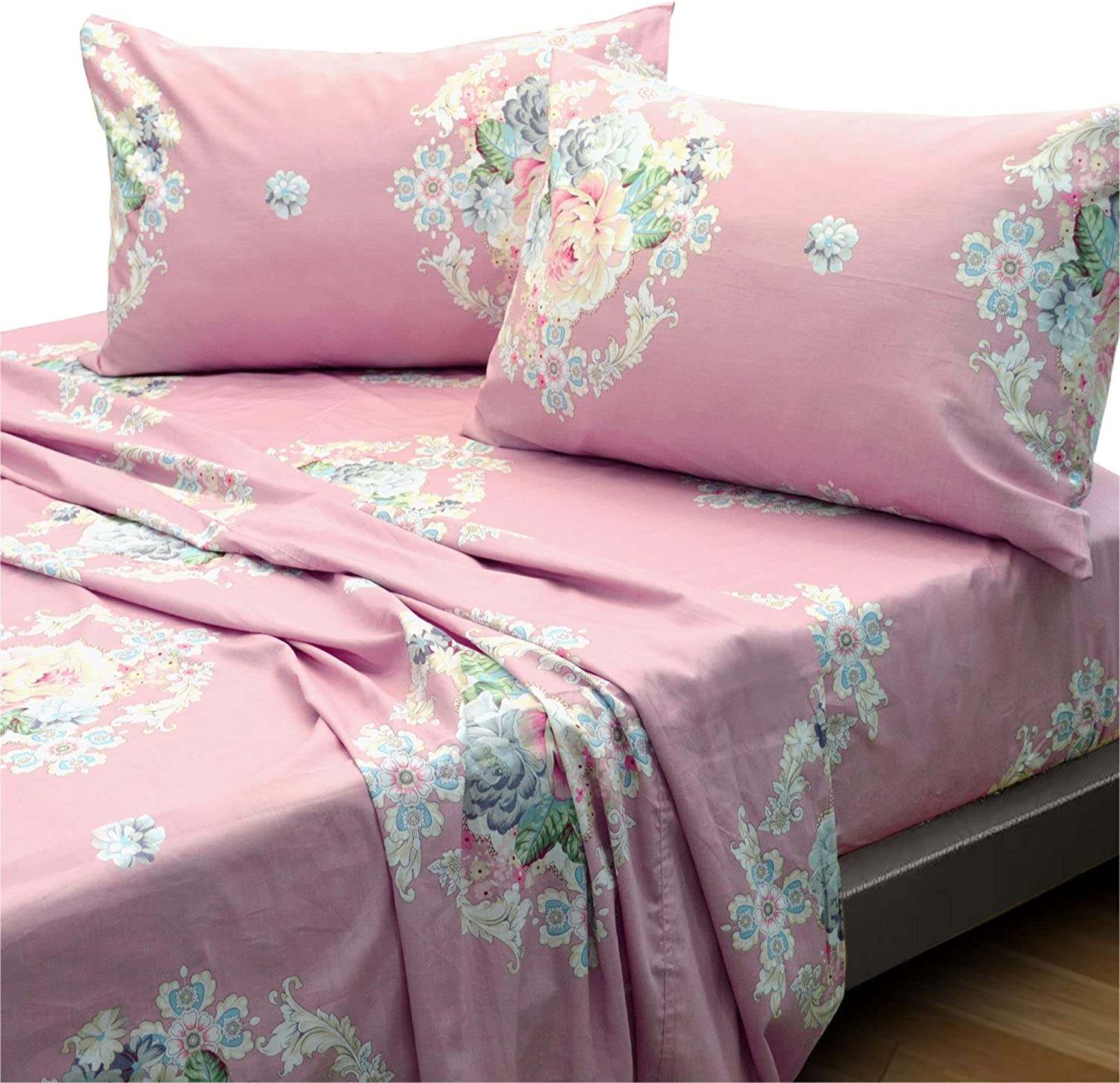 Double Bed Sheet Set 4pc Pictorial Collection,